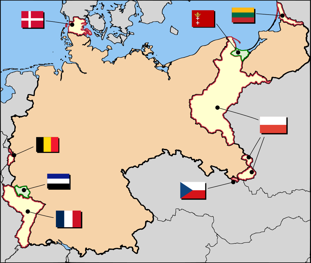 The Treaty of Versailles and the resulting territorial losses were considered a national humiliation by the vast majority of Germans, historians included, which contributed to conservative-nationalist conceptions of German history.