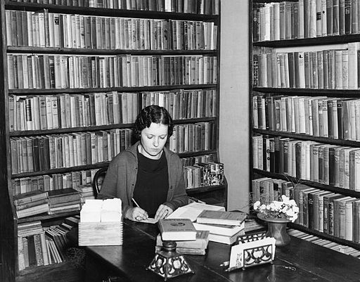 Louisiana archivist librarian, 1936. The role of women in the fields of archival and library sciences was established in the late 19th century, continuing a trend that is still relevant today.